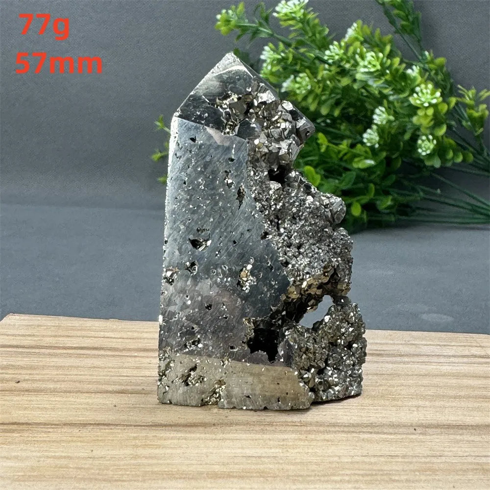 Natural Rare Chalcopyrite Wand Healing Crystal Tower Mineral Gemstone Obelisk Meditation Feng Shui Witchcraft Home Decor