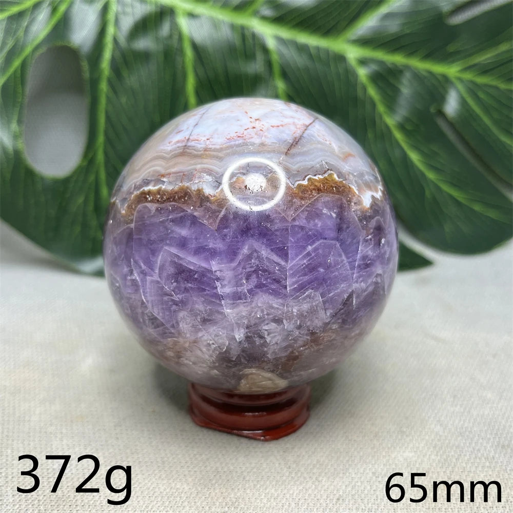 Brazil Natural Gemstone Ball Amethyst Agate Rainbow Crystal Home Room Decoration Gift Witchcraft Altar Prayer Spiritual Healing