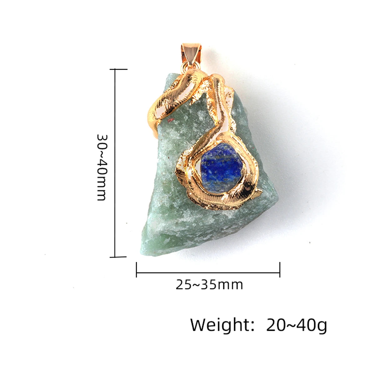 New Fashion Crystal Fluorite Natural Raw Stone Irregular Pendant DIY Made Women Men's Jewelry Accessories (Without Chains) 1pc