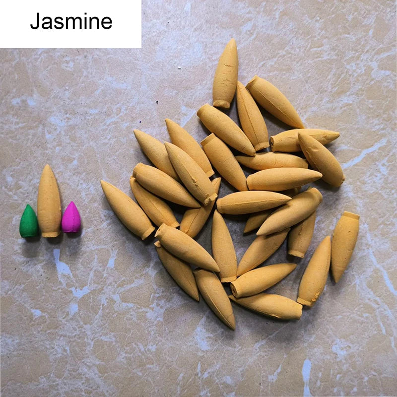 FY oversized backflow incense cones 30 minutes Natural sandalwood Lavender scents for Home lavender Jasmine big cone incense