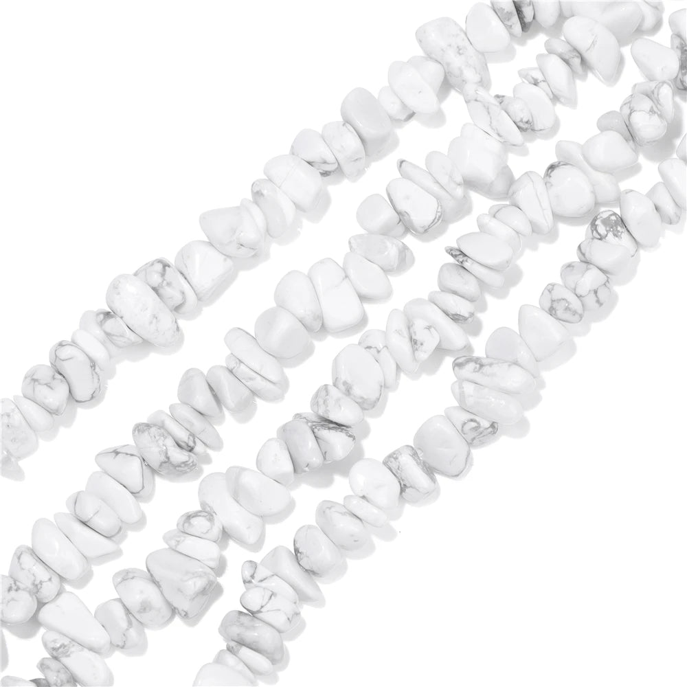 5-8MM Natural Freeform Stone Rock Chips Beads Crystal Gem Gravel Bead for Jewelry Making DIY Bracelet Necklace Earring Findings