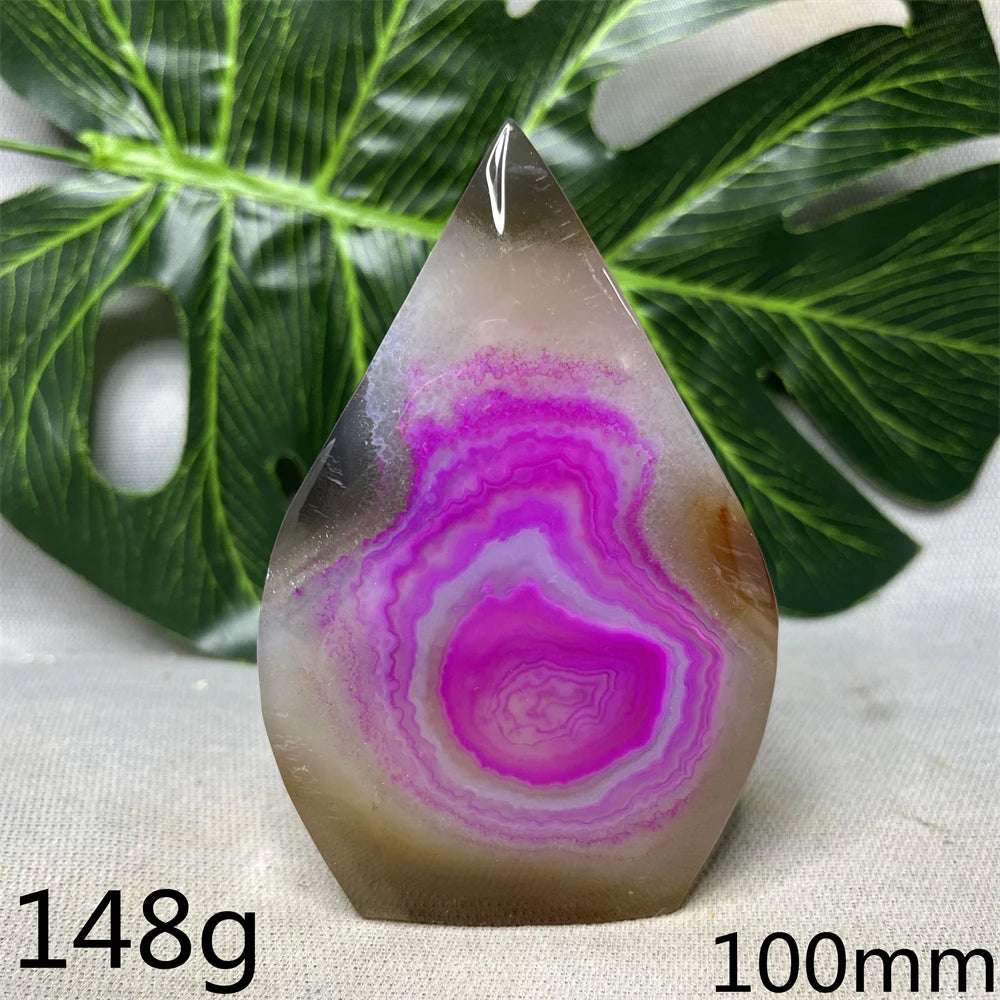Natural Agate Free Form Tower Rainbow Crystal Geode Home Room Decoration Gift Witchcraft Altar Prayer Spiritual Healing Prayer