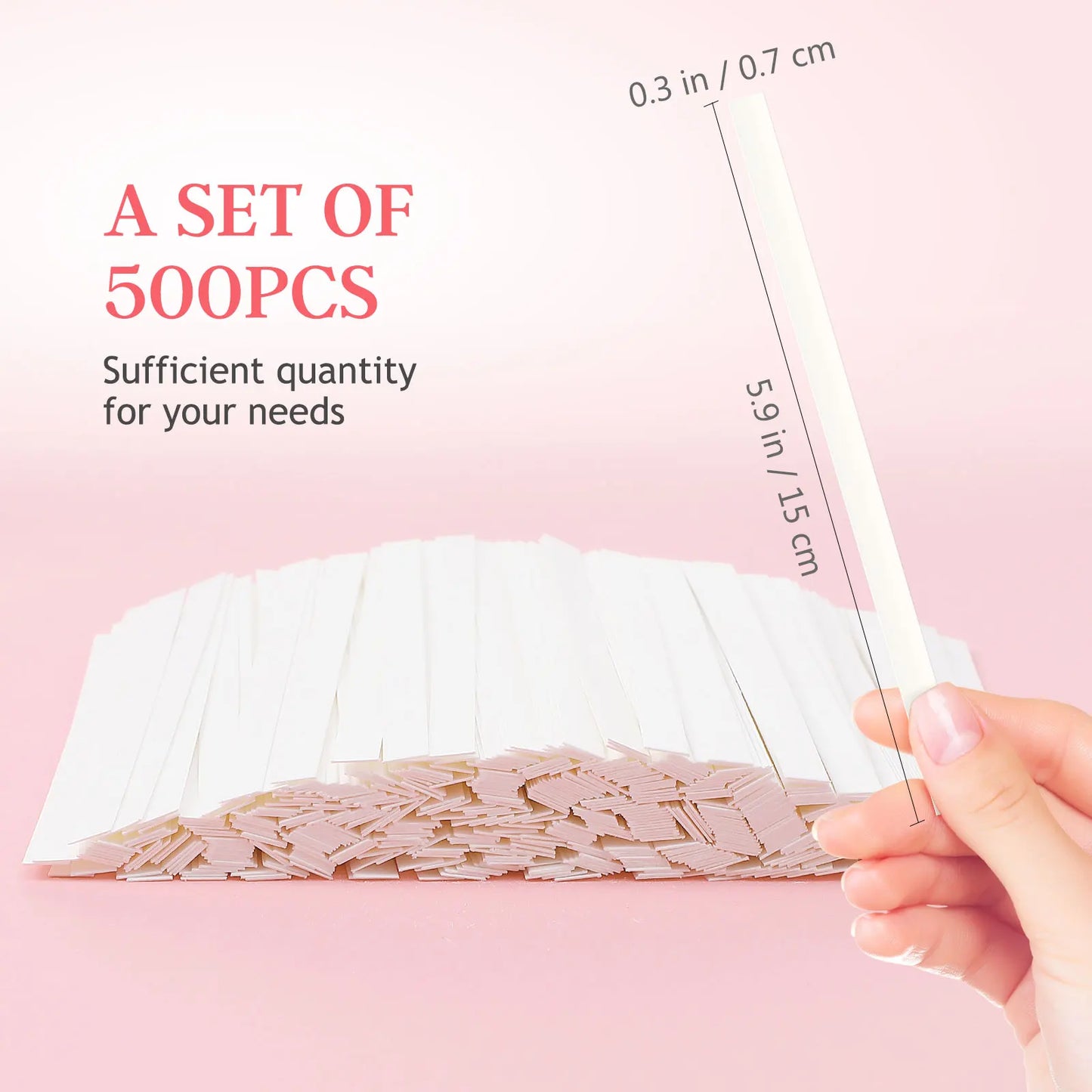 500Pcs White Outfit Scented Sticks Perfume Tester Paper Strips Kit Tape Fragrance Perfume Essential Oils Test Tester Paper Strip