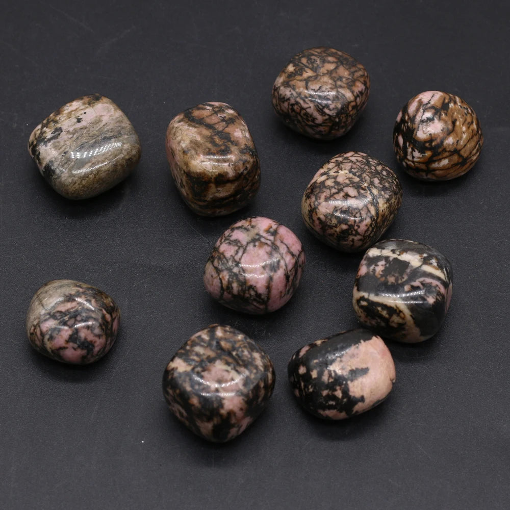 Natural Black Rhodochrosite Stone Mineral Specimen Rough Rock Fish Tank Reiki Healing Gem Stone Home Decoration Ornaments