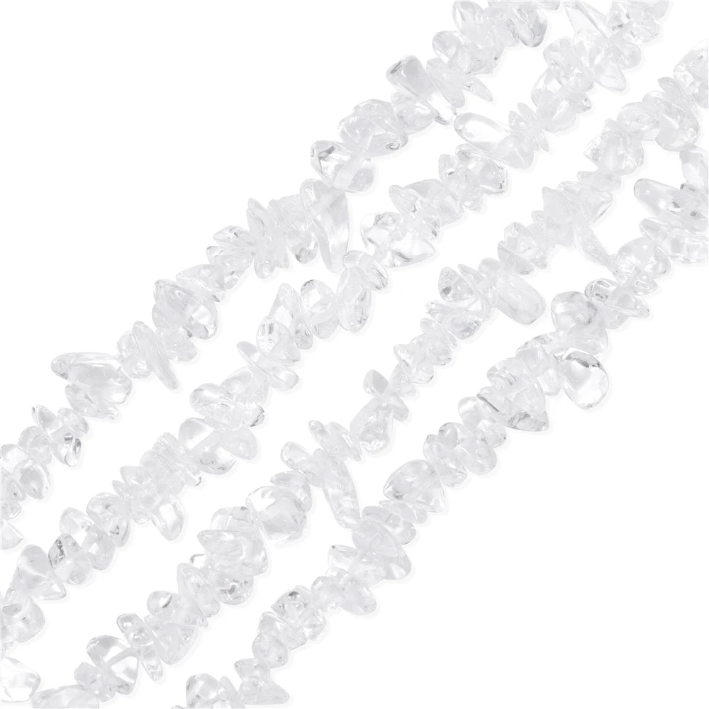 5-8MM Natural Freeform Stone Rock Chips Beads Crystal Gem Gravel Bead for Jewelry Making DIY Bracelet Necklace Earring Findings