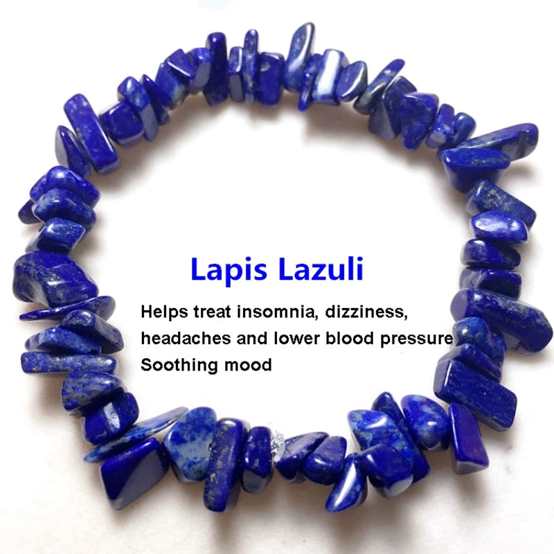 33Color Natural Gem Stone Bracelet Irregular Crystal Stretch Chip beads Nuggets Bracelets Bangles Quartz Wristband For Women