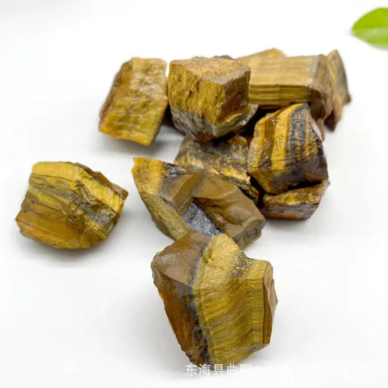 Natural Tiger Eye Raw Stone Rough Quartz Crystal Reiki Healing Rock Mineral Specimen Aromatic Diffusion Mineral Specimens 1pc