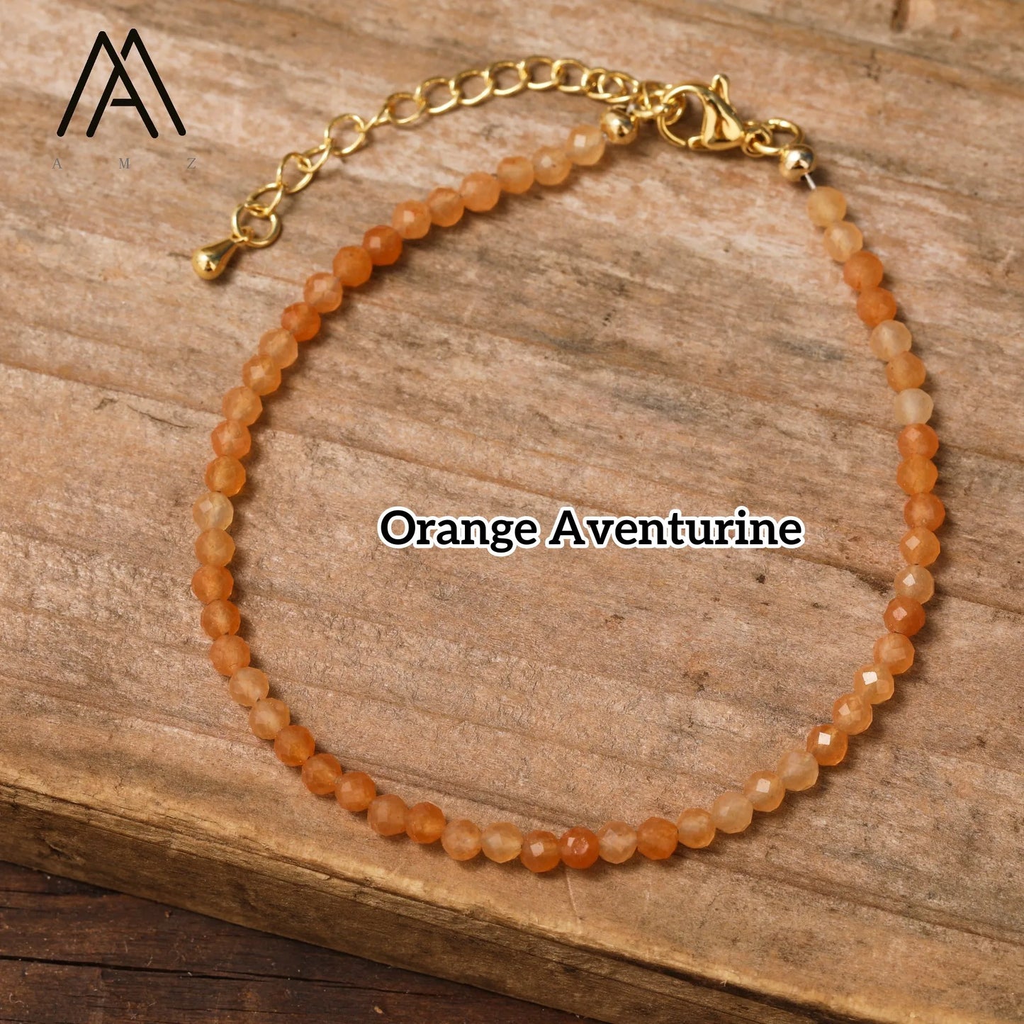 Minimalist Bracelets Natural Crystal Faceted Gemstone 2-3mm Beads Boho Jewelry Stainless Steel Chain Bracelet Friendship Gifts