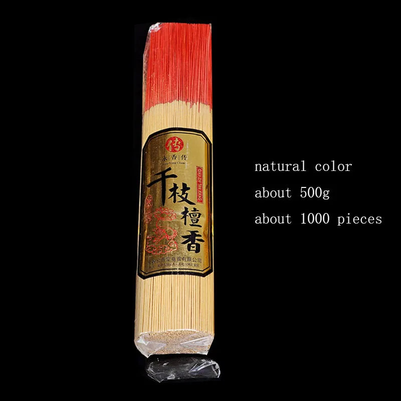 1000pcs/lot Smokeless Sandalwood Incense Sticks 500g Handmade Home Temple Prayer and Worship 32cm Stick Incense Bulk Sale