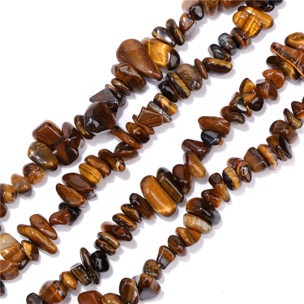 5-8MM Natural Freeform Stone Rock Chips Beads Crystal Gem Gravel Bead for Jewelry Making DIY Bracelet Necklace Earring Findings