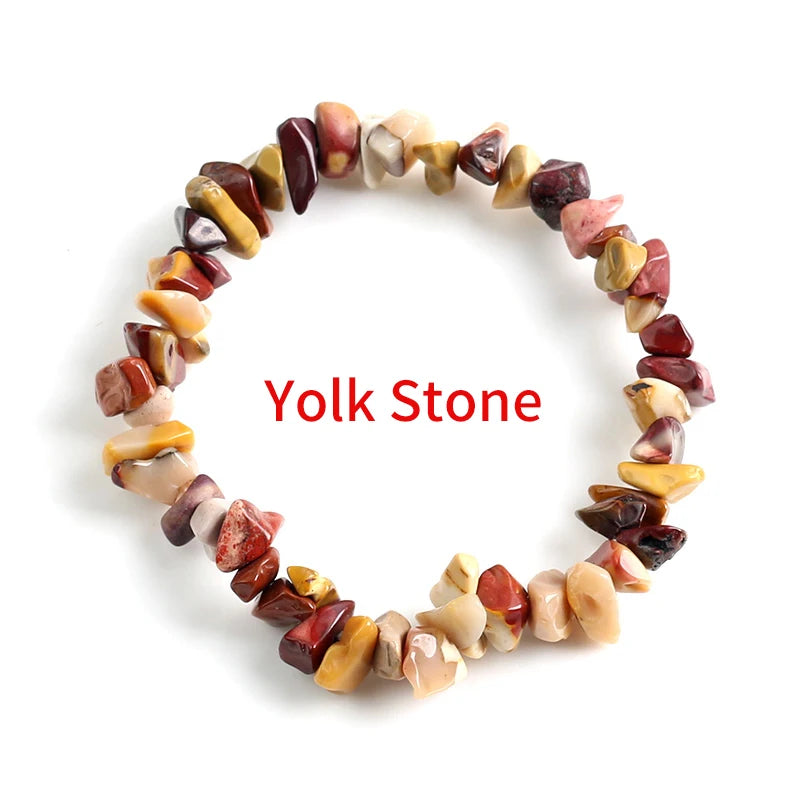 33Color Natural Gem Stone Bracelet Irregular Crystal Stretch Chip beads Nuggets Bracelets Bangles Quartz Wristband For Women