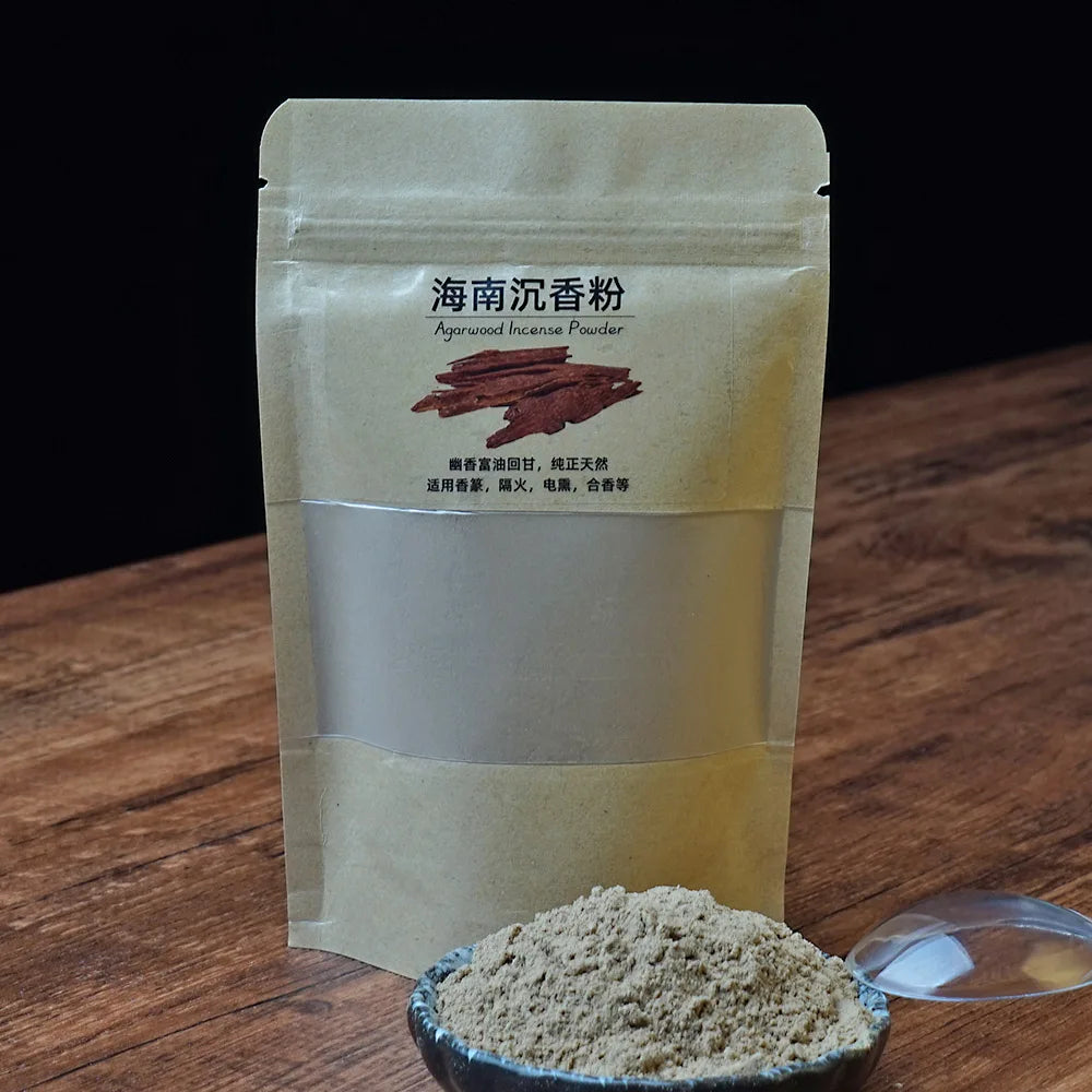 Sandalwood Incense Powder 50 Grams Agarwood Handmade Incense Raw Materials Home Aromatherapy 100% Natural