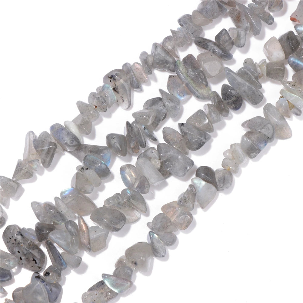 5-8MM Natural Freeform Stone Rock Chips Beads Crystal Gem Gravel Bead for Jewelry Making DIY Bracelet Necklace Earring Findings