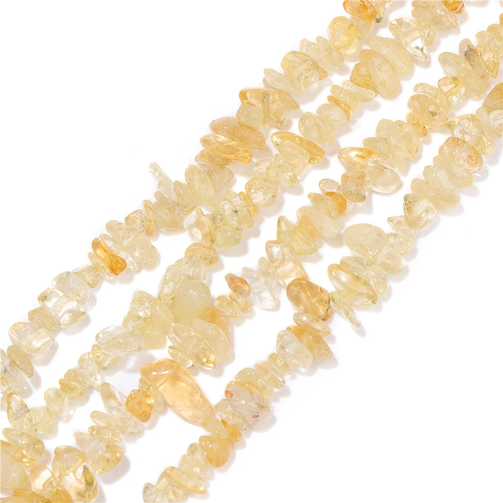 5-8MM Natural Freeform Stone Rock Chips Beads Crystal Gem Gravel Bead for Jewelry Making DIY Bracelet Necklace Earring Findings