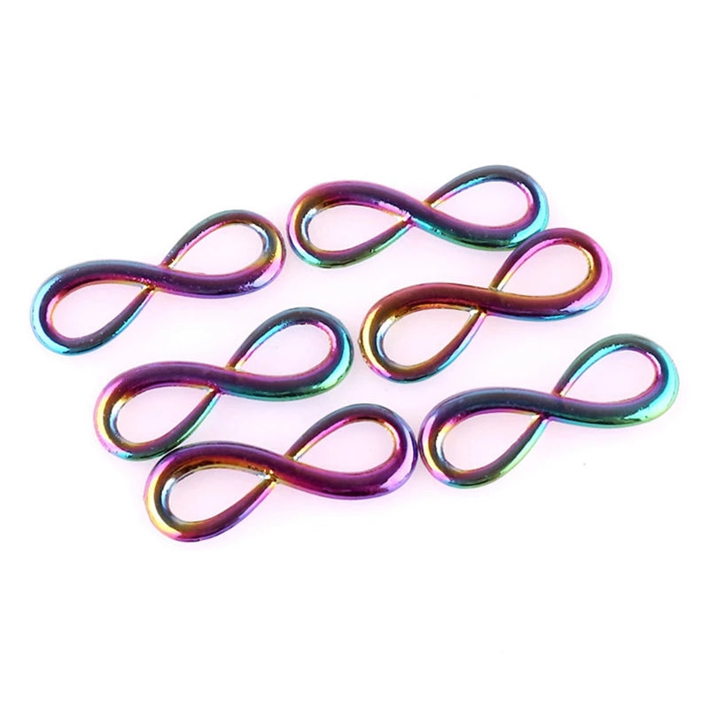 5Pcs Dreamcatcher Infinity Symbol Rainbow Color Charms Witch Hat Saturn Planet Love Butterfly Brain Fashion Pendant Diy Jewelry