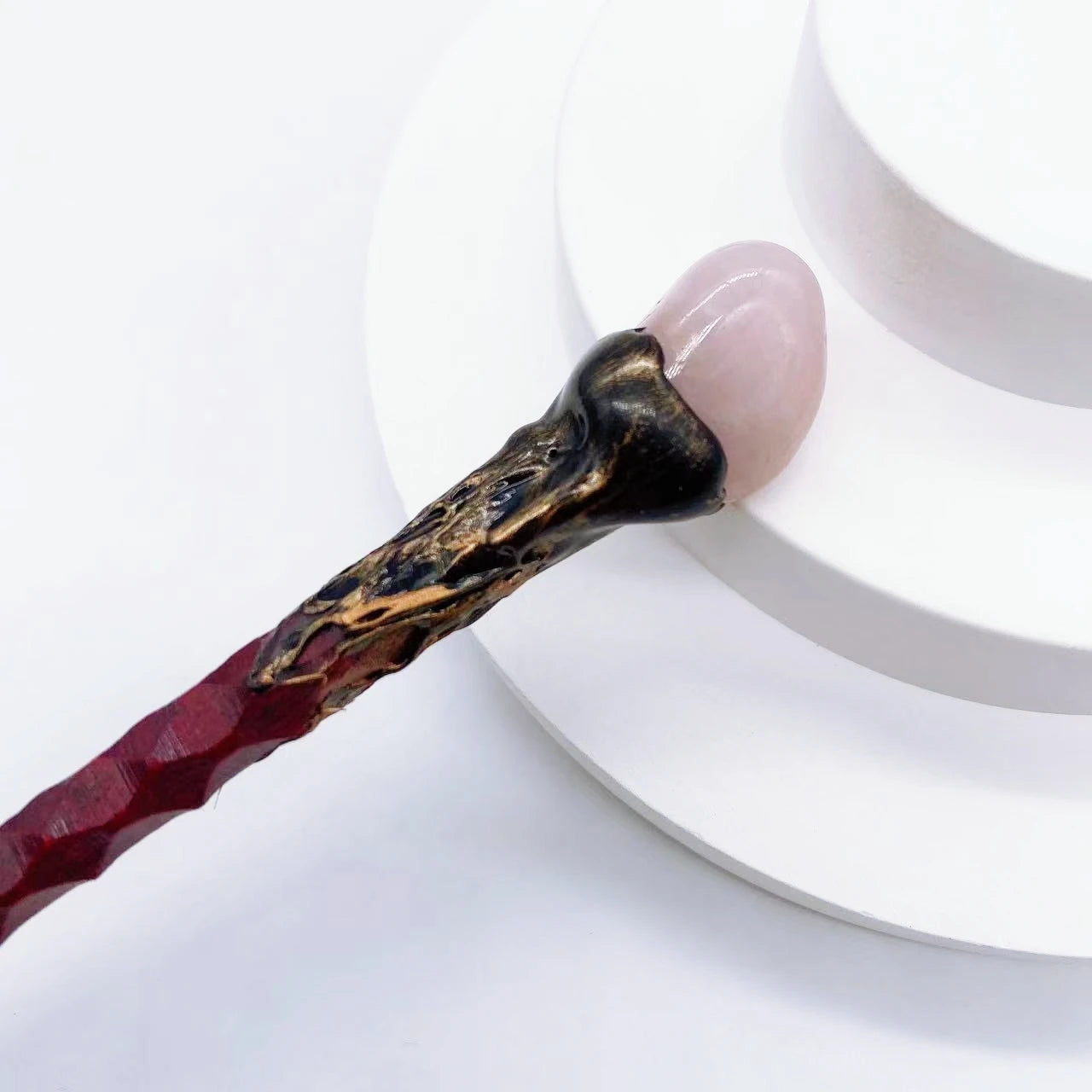 19CM Natural Crystal Stones Magic Wand Witch Amethyst Tiger Eye Stone Labradorite Red Agate Home Decoration Witchcraft Gift