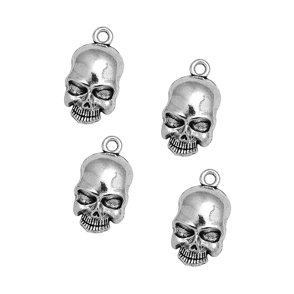 30pcs/lot Antique Witch Wizard Skull Spider Web Bat Boo Charms Halloween Pendant For Diy Jewelry Making Supplies Accessories