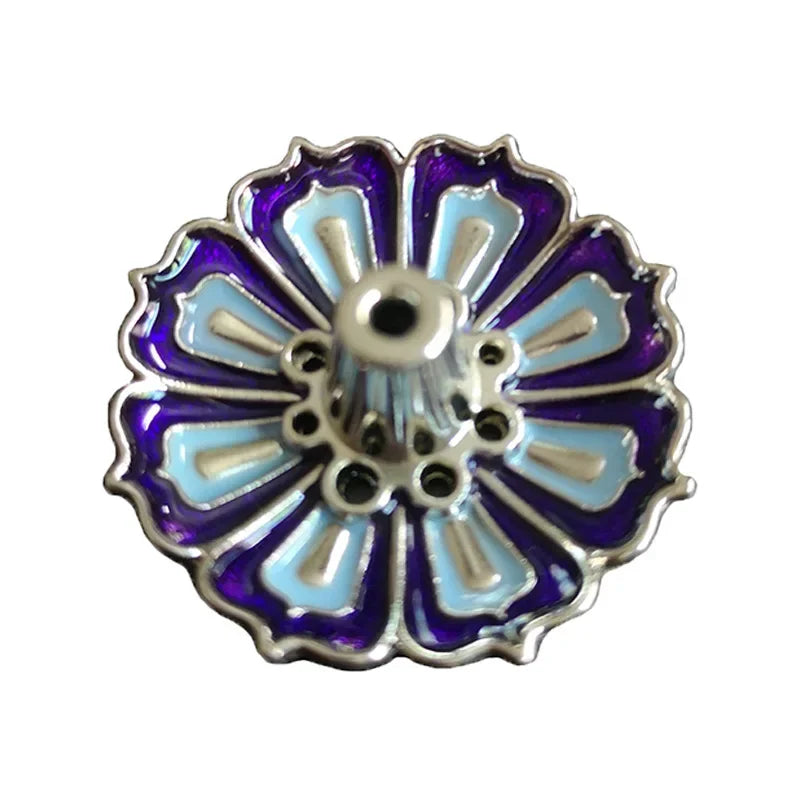 1 Pcs 9-Hole Copper Incense Holder Mini Lotus Flower Incense Sticks Burner Cones Censer Teahouse Home Decoration Accessories