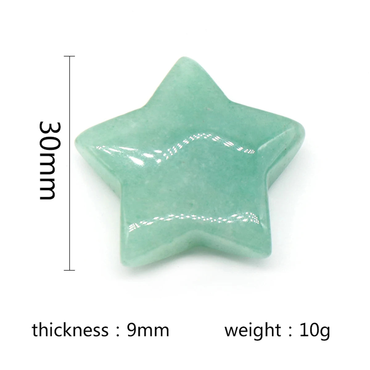1 PC Star Statue Natural Crystal Onyx Bare Stone Meditation Healing Reiki Gems Gift Collection Home Decor Decorations 30x30mm