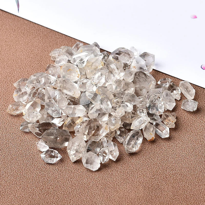 Natural Herkimer Diamond White Crystal Mineral Energy Raw Stone Crystal Reiki Healing Gemstones Power Home Decoration 1-10g
