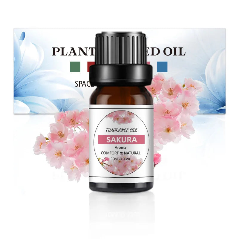 10ML Fragrance Oil Plant Making Diffuser Essential Oils for Plaster Sleep Bath Soap DIY Scented Candle Perfume Humidifier