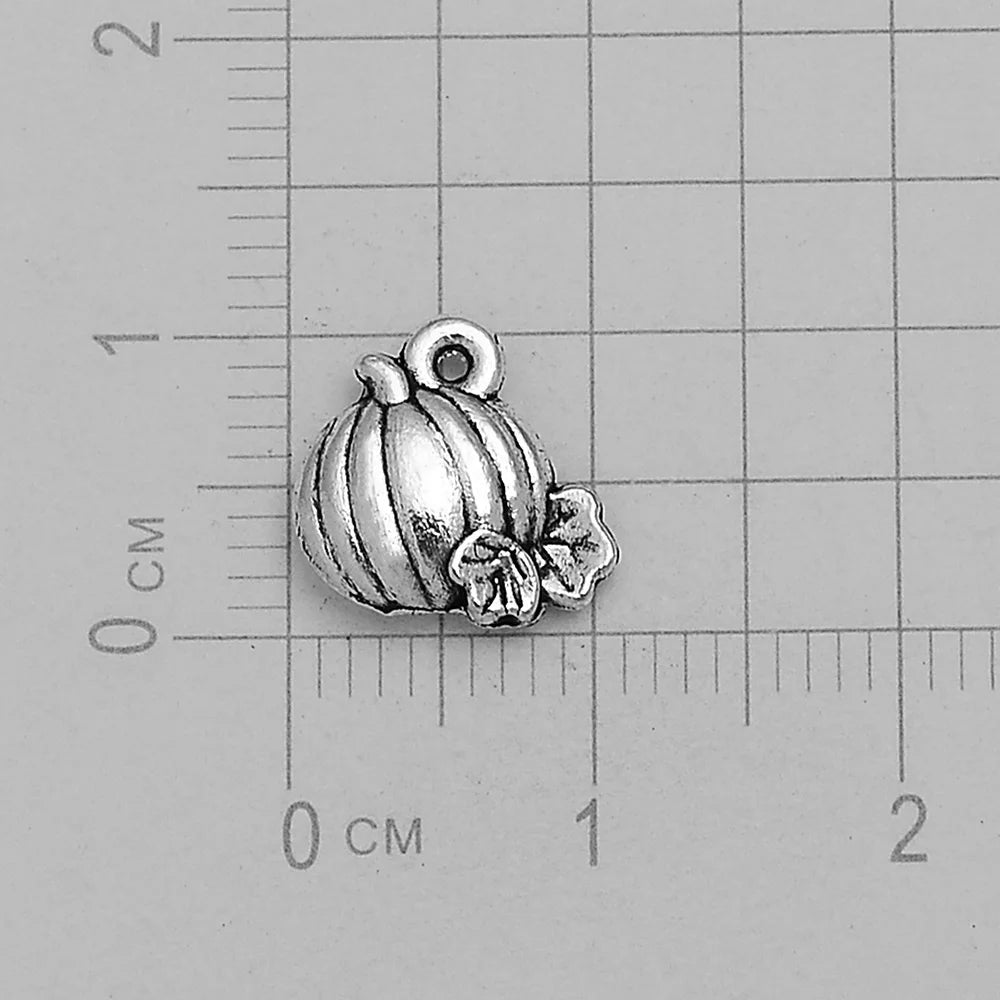 30pcs/lot Antique Witch Wizard Skull Spider Web Bat Boo Charms Halloween Pendant For Diy Jewelry Making Supplies Accessories