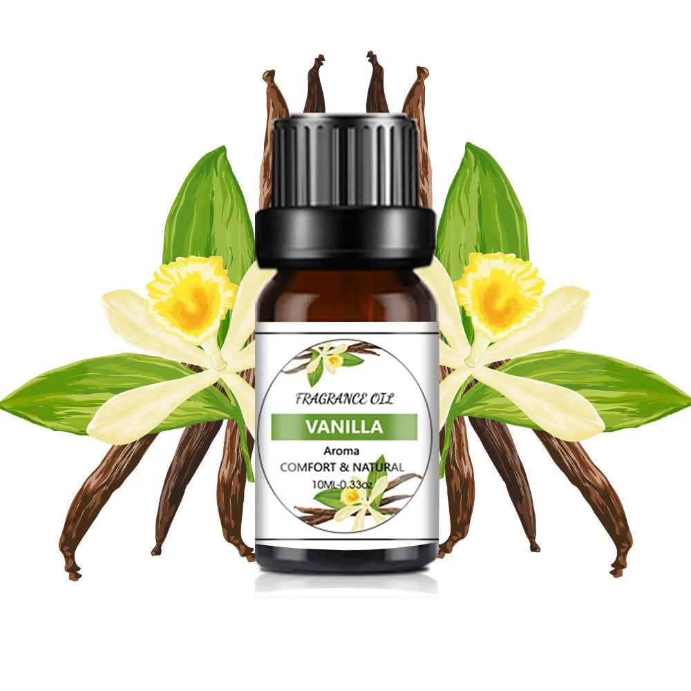 10ML Fragrance Oil Plant Making Diffuser Essential Oils for Plaster Sleep Bath Soap DIY Scented Candle Perfume Humidifier