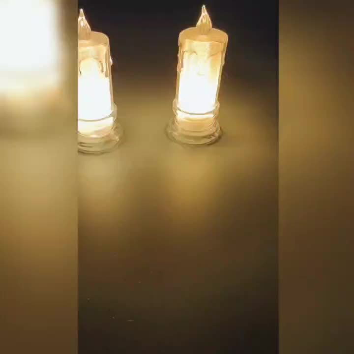 3pcs LED Flameless Candles, Crevice Pillar Candles, Battery Included, Perfect For Home Party Candlelight Dinner Valentine's Day Wedding Birthday Bedroom Decoration Halloween Christmas Gift