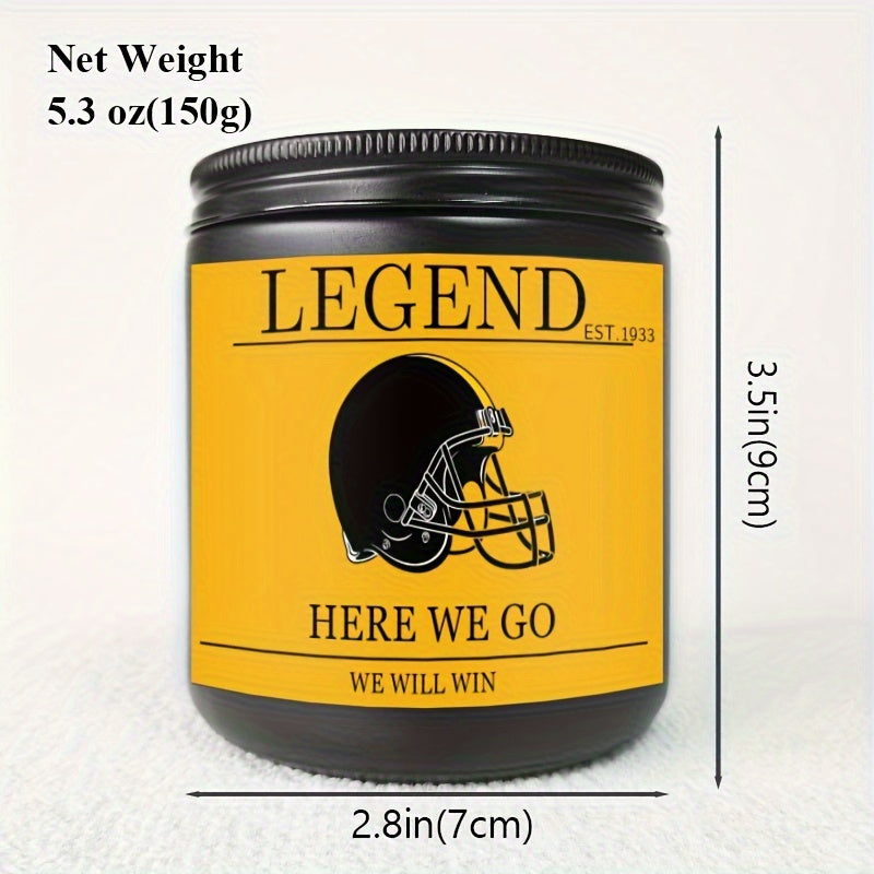 Themed Candles, Smells Like A Steelers Win, Gift for Dad, Gift for Son, Pittsburgh Gift, Pittsburgh Themed Candle, Gift for Him-1Pc Lavender Candle Ideal for Home Aromatherapy & Meditation
