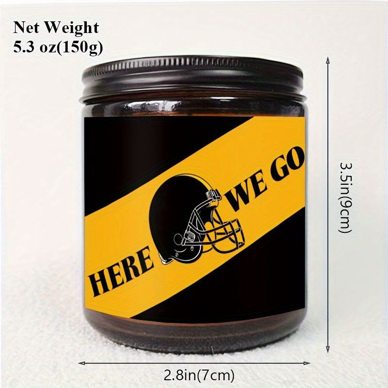 Themed Candles, Smells Like A Steelers Win, Gift for Dad, Gift for Son, Pittsburgh Gift, Pittsburgh Themed Candle, Gift for Him-1Pc Lavender Candle Ideal for Home Aromatherapy & Meditation