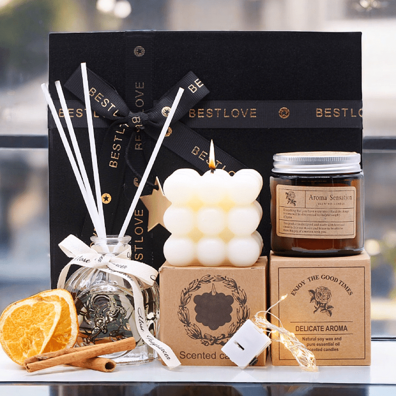 Aromatherapy Gift Set for Mother, Scented Candles for Home, Unique Decor Present for Mom,Easter Gift, Gifts for Girlfriend, Birthday, Teacher, Nurse, Mother's Day