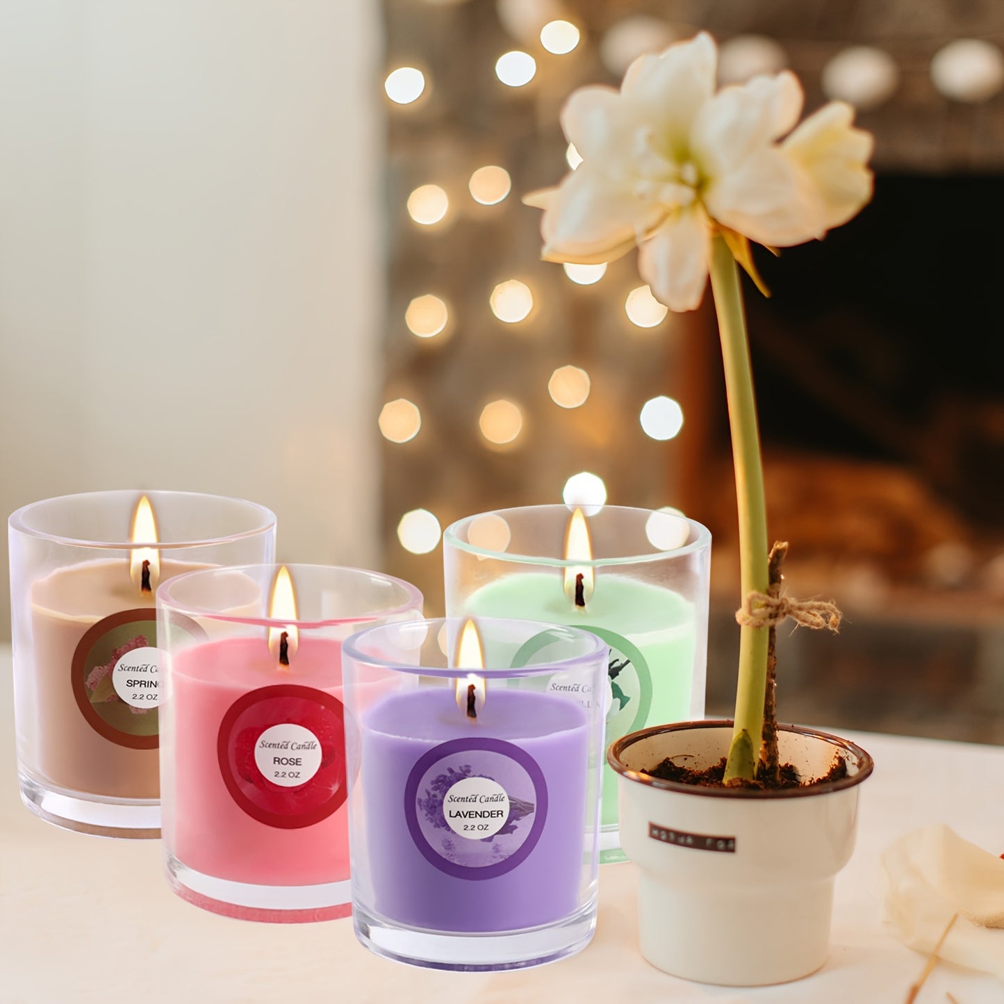 20 Packs of Scented Candles, 10 Scents, Soy Wax Glass Jar Candles, Strongly Scented Candles Gift Set for Ladies Birthday, Mother'S Day, Christmas, Valentine'S Day, Etc., Seasonal Décor Forcandles Seasonal Holiday Decorations