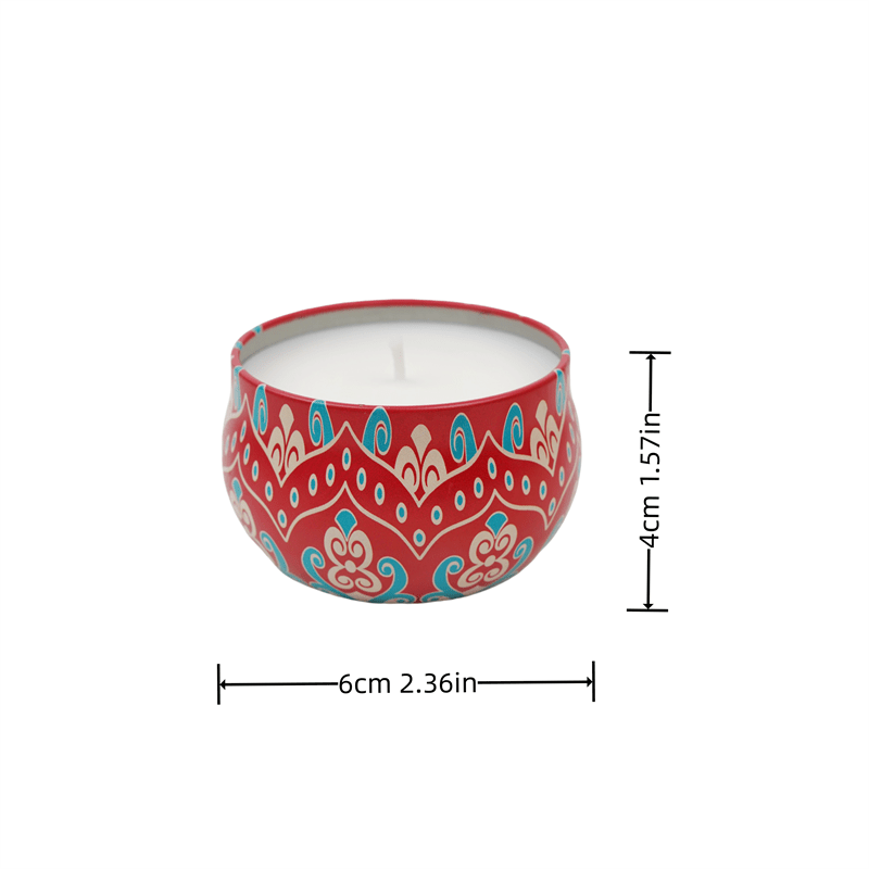 Gift Box of 4 Aromatherapy Candles, Smoke-free Handmade Soy Candles, with A Romantic Atmosphere and Long-lasting Fragrance