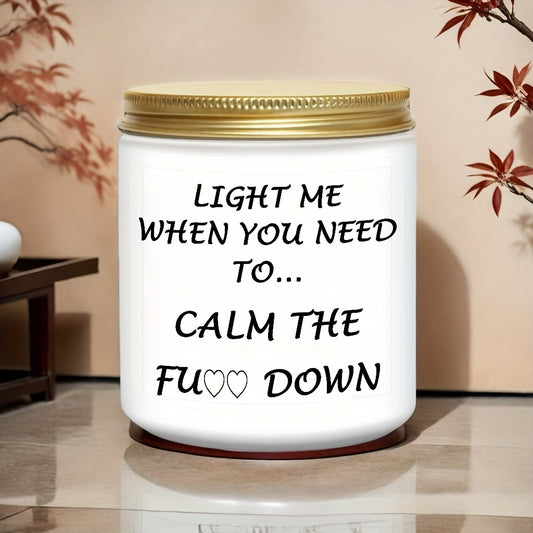 Stress Relief Candles Gifts For Women Sister Best Friend Female Funny Unique Birthday Gifts For Her Wife Girlfriend Mom Relaxation Relaxing Gifts For Women Novelty Lavender Scented Soy Candle For Christmas Gifts