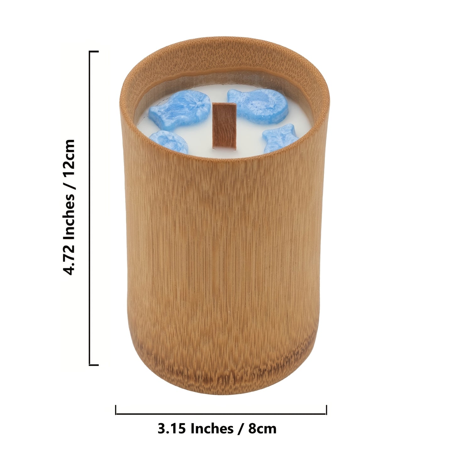 [Pleasant Strong Fragrant Candles] Large Carbonized Bamboo Jar Scented Candles - Pleasant Strong Fragrant Smell, Long Burning - Unique Fragrance Gifts for Women, Mothers, Sisters, Female Friends, Aunts, Nurses, Men, Thanksgiv