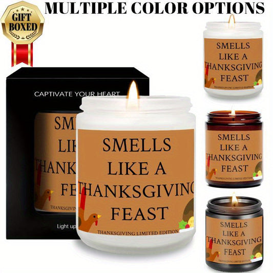 Thanksgiving Candles, Perfect Thanksgiving Gifts, Thanksgiving Home Decor Decoration, Candle Gifts for Man Woman Friends Mom Dad Son Daughter Bestie Coworker, Thanksgiving Favors-1Pc Lavender Candle Ideal for Home Aromatherap