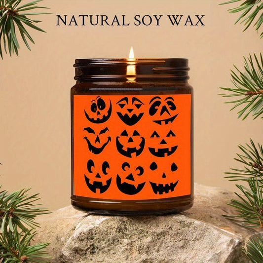 Halloween Candles, Perfect Halloween Gifts, Halloween Home Decor Decoration, Candle Gifts for Man Woman Friends Mom Dad Son Daughter Bestie Coworker, Halloween Favors-1Pc Lavender Candle Ideal for Home Aromatherapy & Meditati