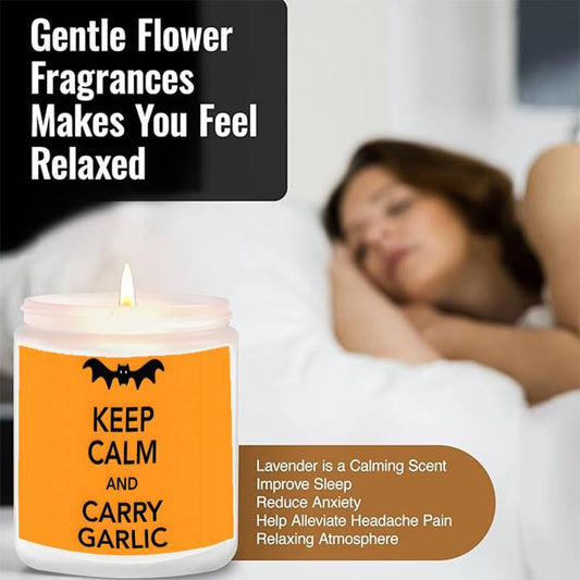 Halloween Candles, Perfect Halloween Gifts, Halloween Home Decor Decoration, Candle Gifts for Man Woman Friends Mom Dad Son Daughter Bestie Coworker, Halloween Favors-1Pc Lavender Candle Ideal for Home Aromatherapy & Meditati