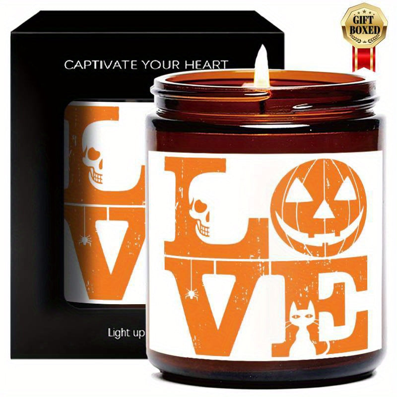 Halloween Candles, Perfect Halloween Gifts, Halloween Home Decor Decoration, Candle Gifts for Man Woman Friends Mom Dad Son Daughter Bestie Coworker, Halloween Favors-1Pc Lavender Candle Ideal for Home Aromatherapy & Meditati