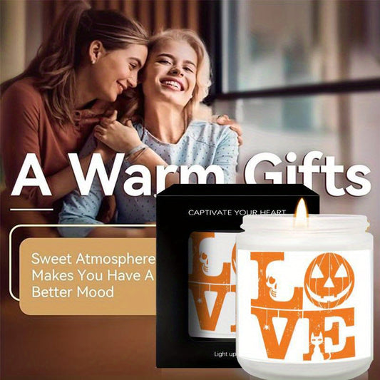 Halloween Candles, Perfect Halloween Gifts, Halloween Home Decor Decoration, Candle Gifts for Man Woman Friends Mom Dad Son Daughter Bestie Coworker, Halloween Favors-1Pc Lavender Candle Ideal for Home Aromatherapy & Meditati