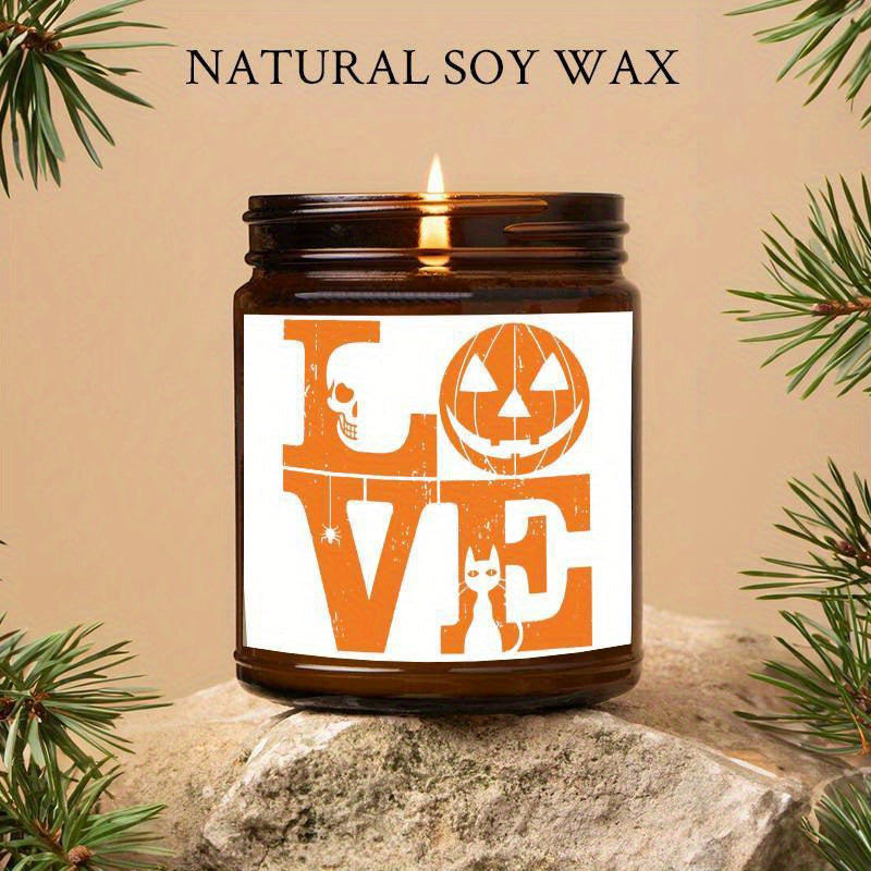 Halloween Candles, Perfect Halloween Gifts, Halloween Home Decor Decoration, Candle Gifts for Man Woman Friends Mom Dad Son Daughter Bestie Coworker, Halloween Favors-1Pc Lavender Candle Ideal for Home Aromatherapy & Meditati