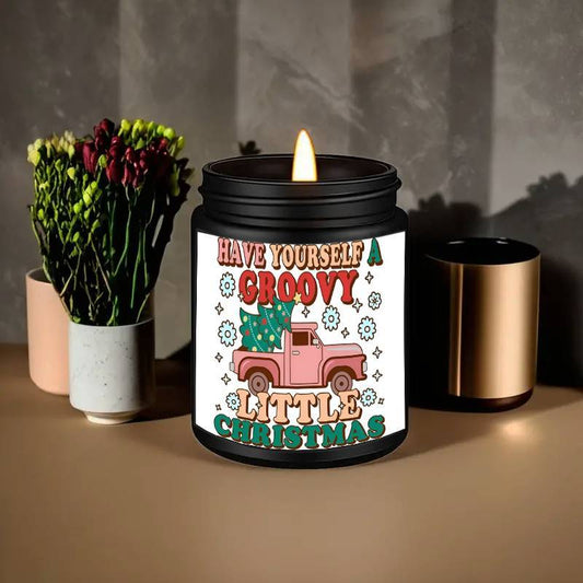 Christmas Candles, Perfect Christmas Gifts, Christmas Home Decor Decoration, Christmas Gifts for Man Woman Friends Mom Dad Son Daughter Bestie Coworker, Christmas Party Favors-1Pc Lavender Candle Ideal for Home Aromatherapy &
