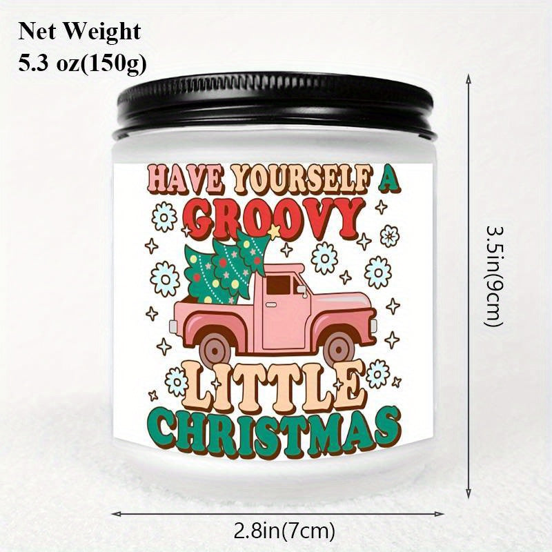Christmas Candles, Perfect Christmas Gifts, Christmas Home Decor Decoration, Christmas Gifts for Man Woman Friends Mom Dad Son Daughter Bestie Coworker, Christmas Party Favors-1Pc Lavender Candle Ideal for Home Aromatherapy &