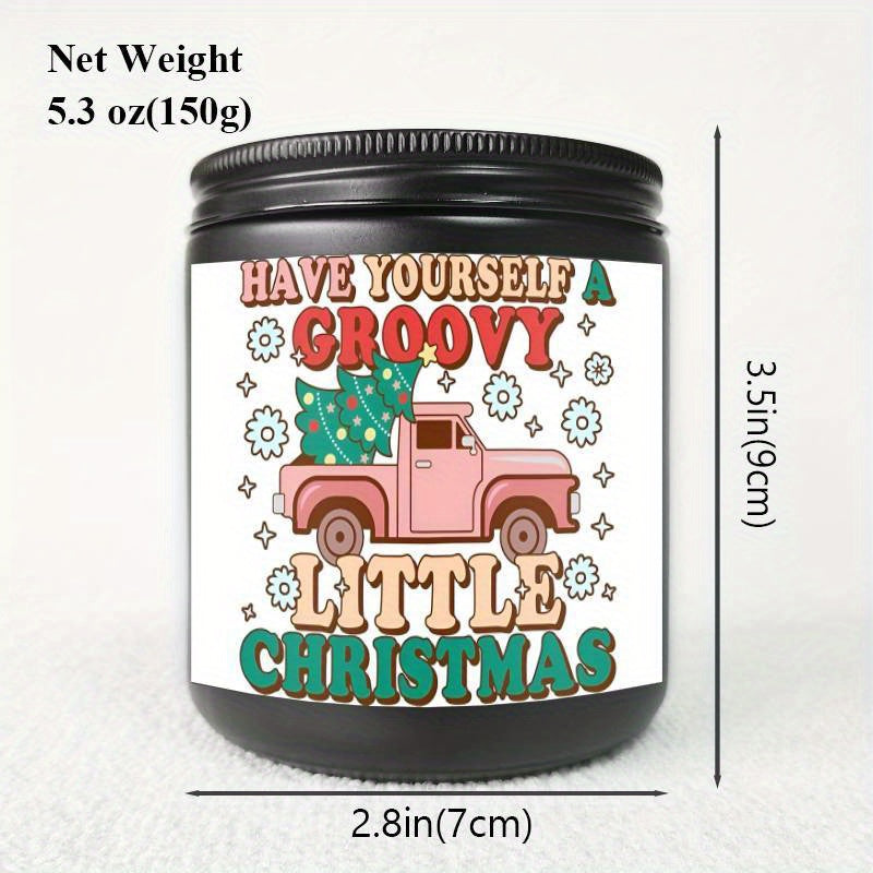 Christmas Candles, Perfect Christmas Gifts, Christmas Home Decor Decoration, Christmas Gifts for Man Woman Friends Mom Dad Son Daughter Bestie Coworker, Christmas Party Favors-1Pc Lavender Candle Ideal for Home Aromatherapy &