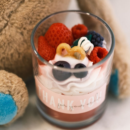 Handmade designed scented candles