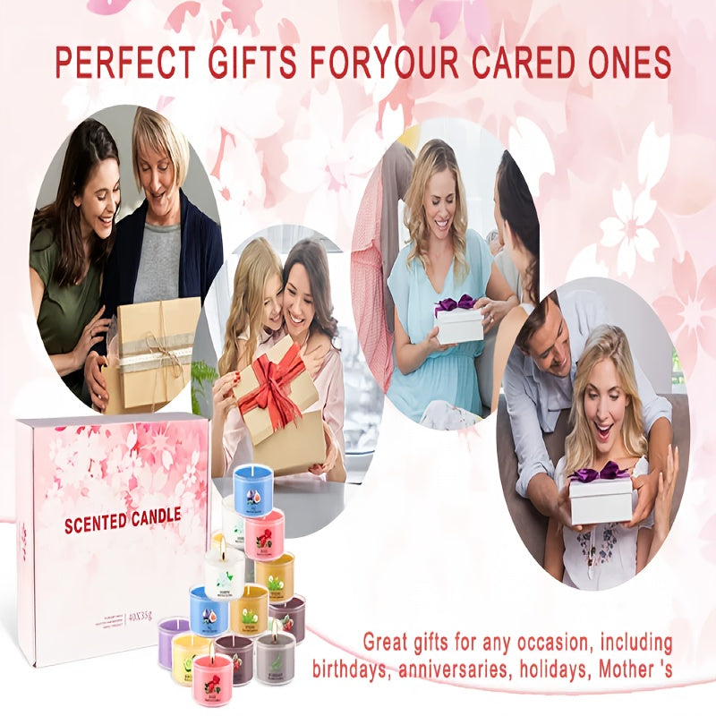 40pcs Of Colorful Tea Wax, Scented, Smoke-free, No-drip, Elegant Romantic Candles, Very Suitable for Valentine's Day, Etc., Is The Best Valentine's Day Gift for Husbands And Lovers.