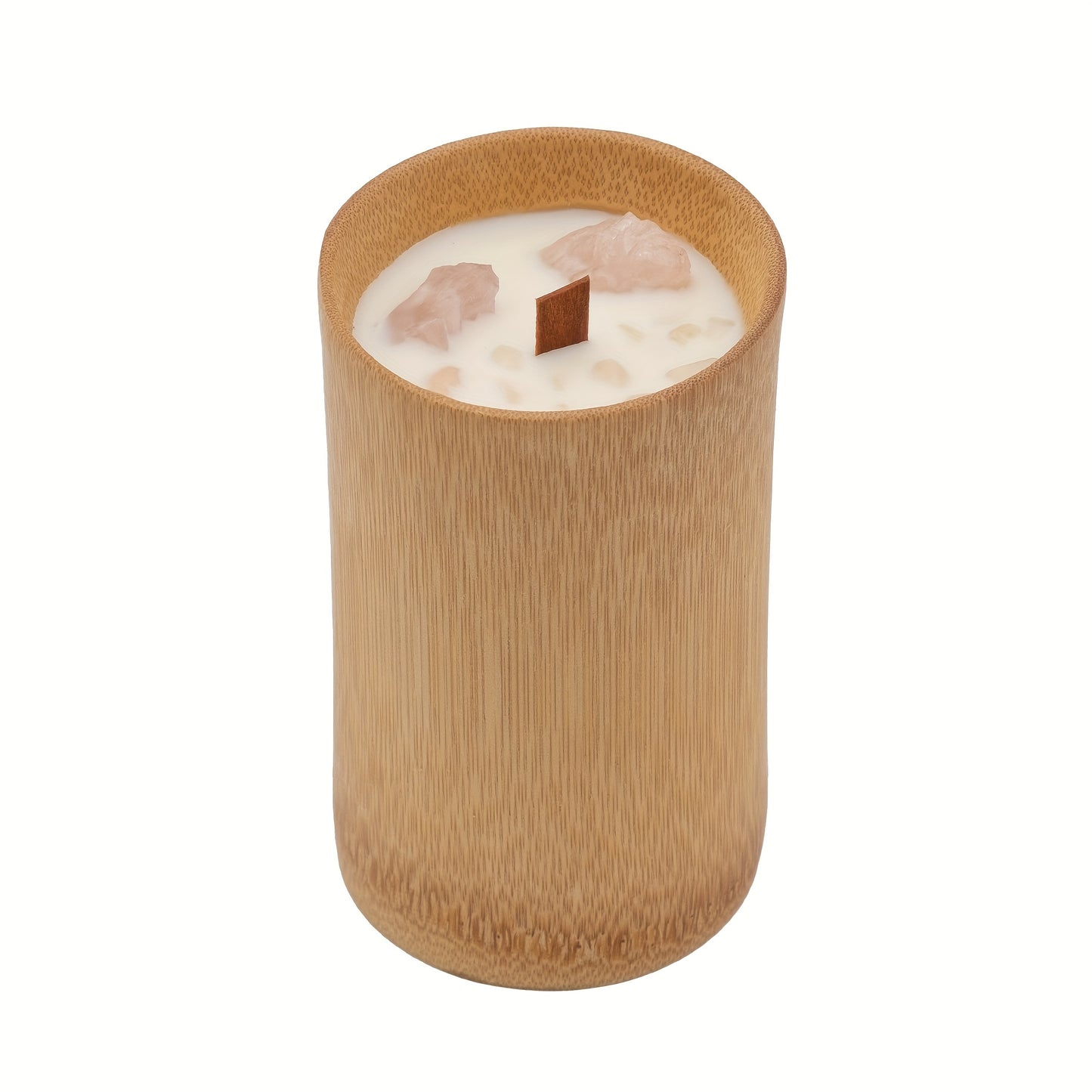 [Pleasant Strong Fragrant Candles] Large Carbonized Bamboo Jar Scented Candles - Pleasant Strong Fragrant Smell, Long Burning - Unique Fragrance Gifts for Women, Mothers, Sisters, Female Friends, Aunts, Nurses, Men, Thanksgiv