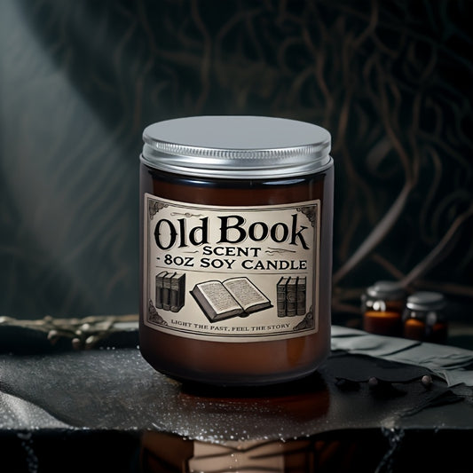Old Book Flavored Soy Candles, Natural Soy Scented Candles, Home Decoration, Ideal Gift for Family And Friends