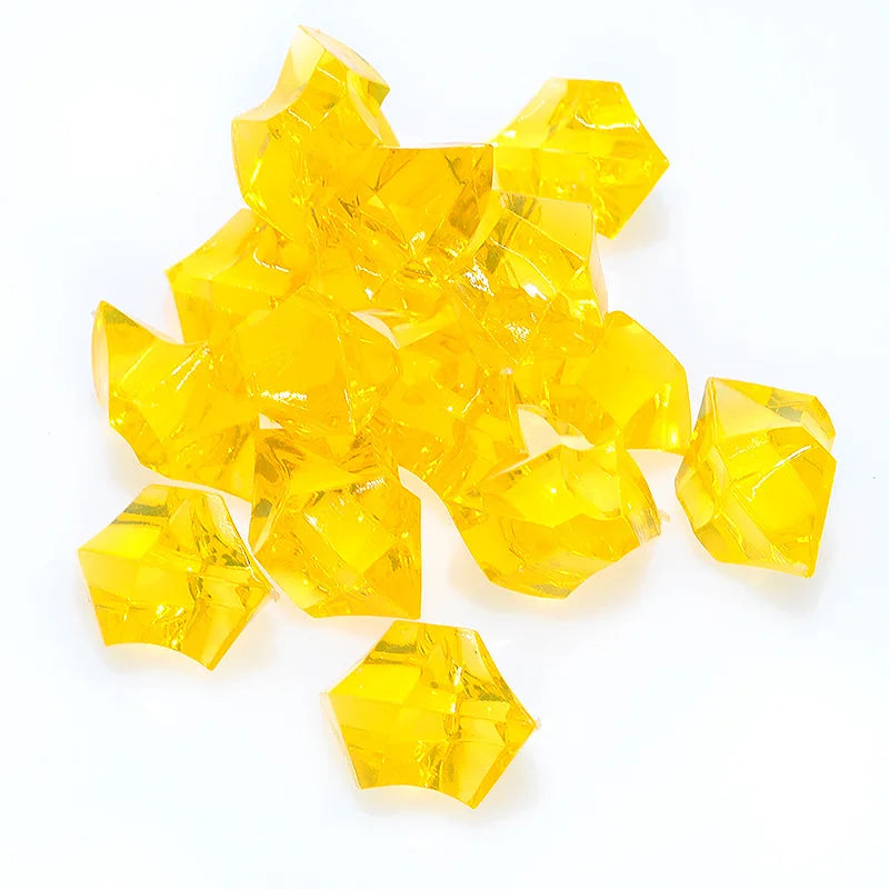20pcs Acrylic Crystal Gem Stone Crushed Ice Rocks Aquarium Colorful Stone Fish Tank Vase Landscaping Decoration
