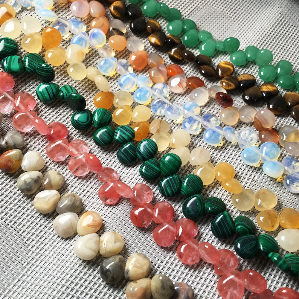 Natural Stone Water Drop Shape Loose Beads Crystal Semifinished String Bead for Jewelry Making DIY Bracelet Necklace Accessories